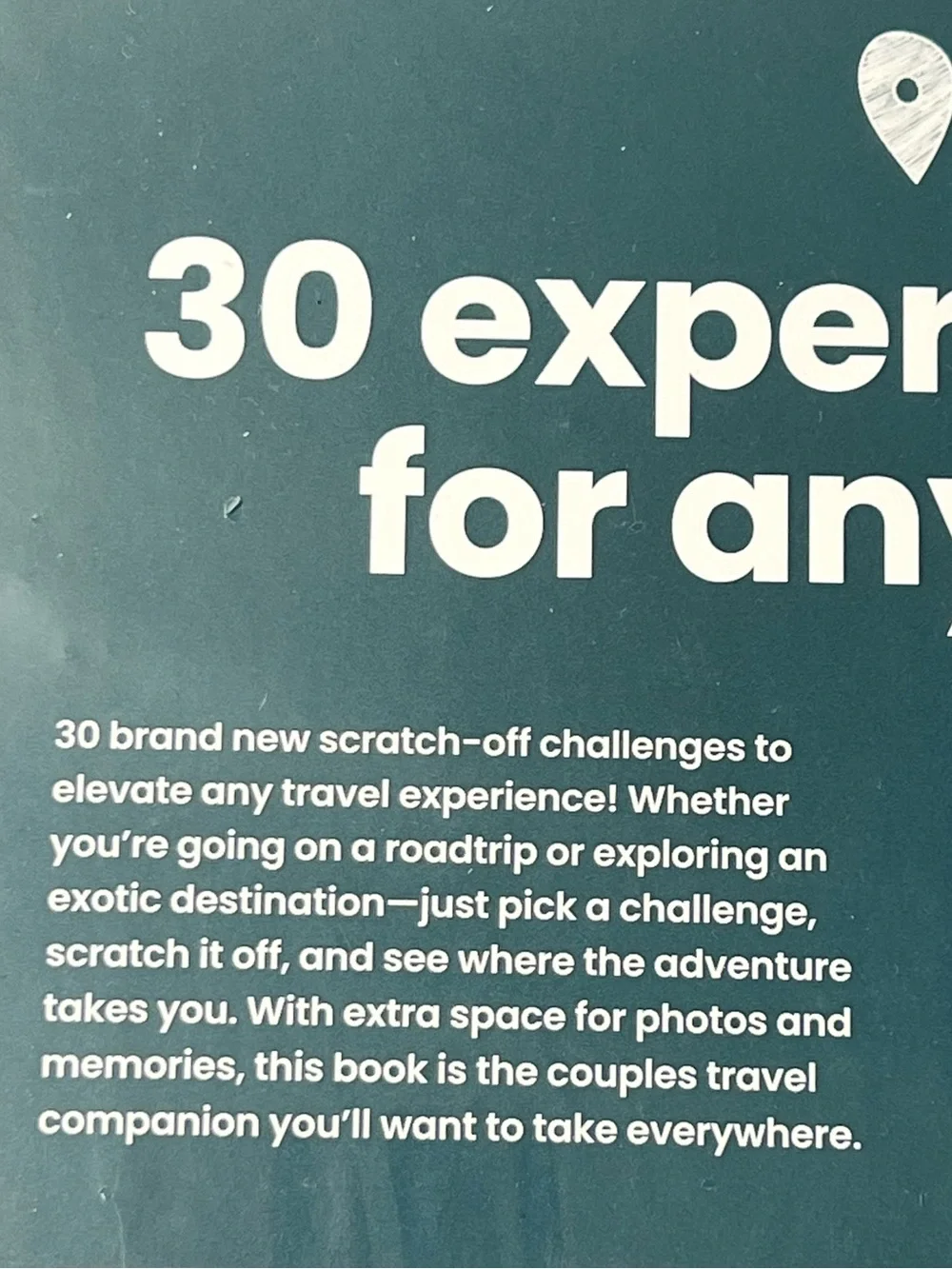The Adventure Challenge Travel Scratch-Off Book for couples